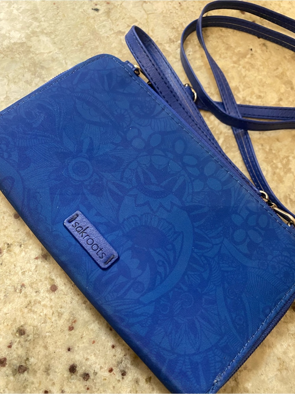 Sakroots Royal Blue Wallet Crossbody